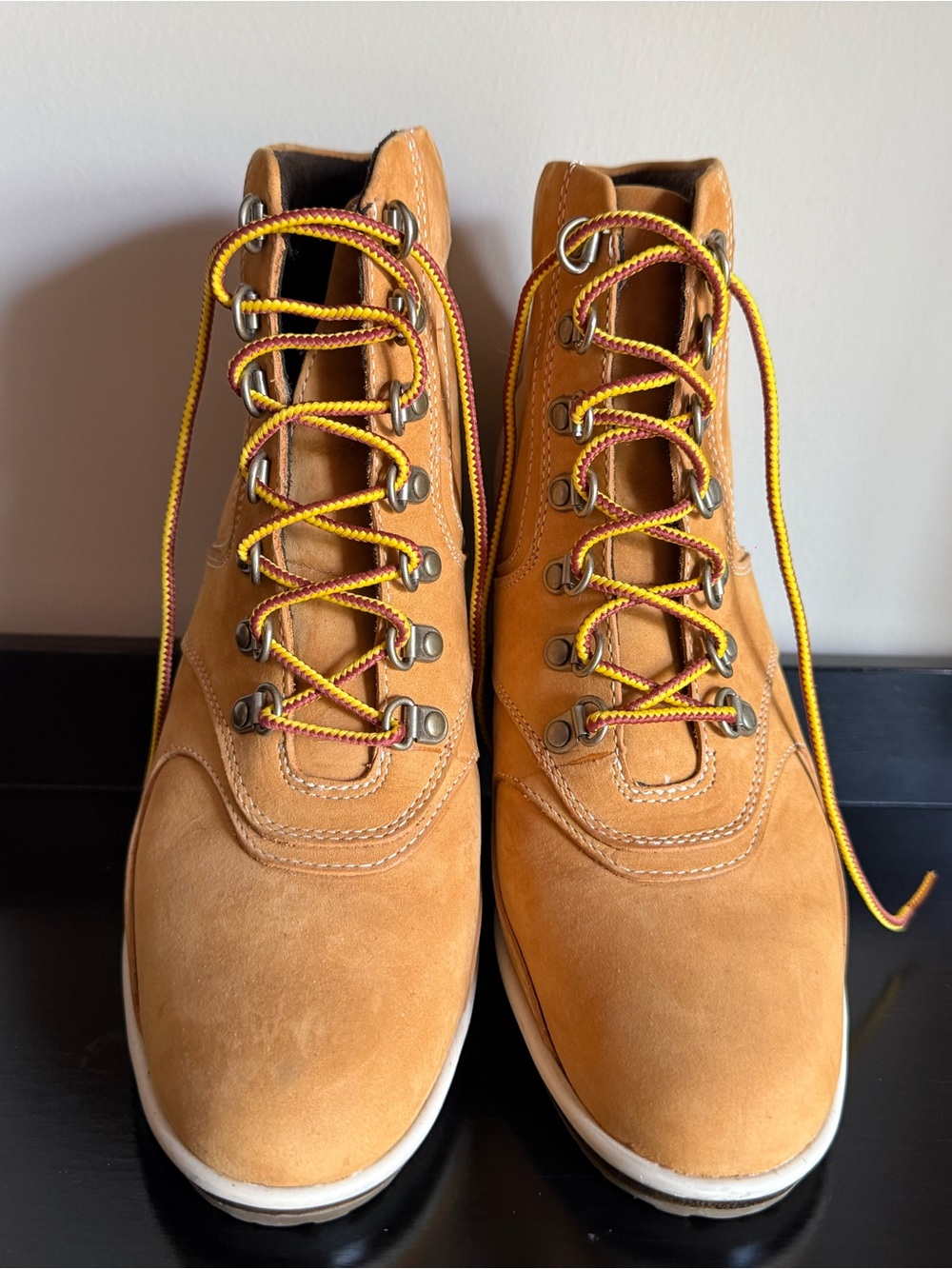 Timberland Nubuck Wedge Heel Hiking Boots Size 6.5M
